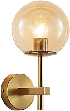 Arandela em Alumínio 40W Bivolt E27 Sirius Dourado DILUX / REF. DI95980